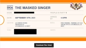 The Masked Singer Ticket