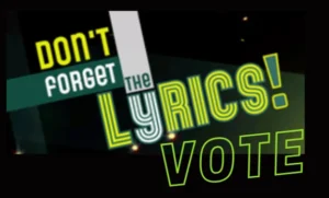 Don't Forget the Lyrics Vote